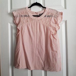 Vero Moda Light Pink Top with Lace